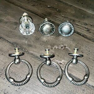 Restoration Hardware Set of 6 Brand New Cabinet/Drawer Pulls Nickel